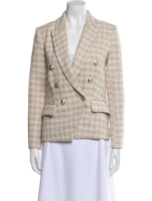 L'Agence Plaid Print Blazer