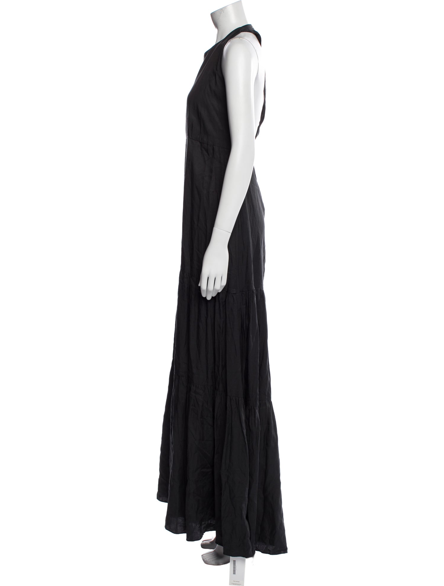 L'Agence Halterneck Long Dress