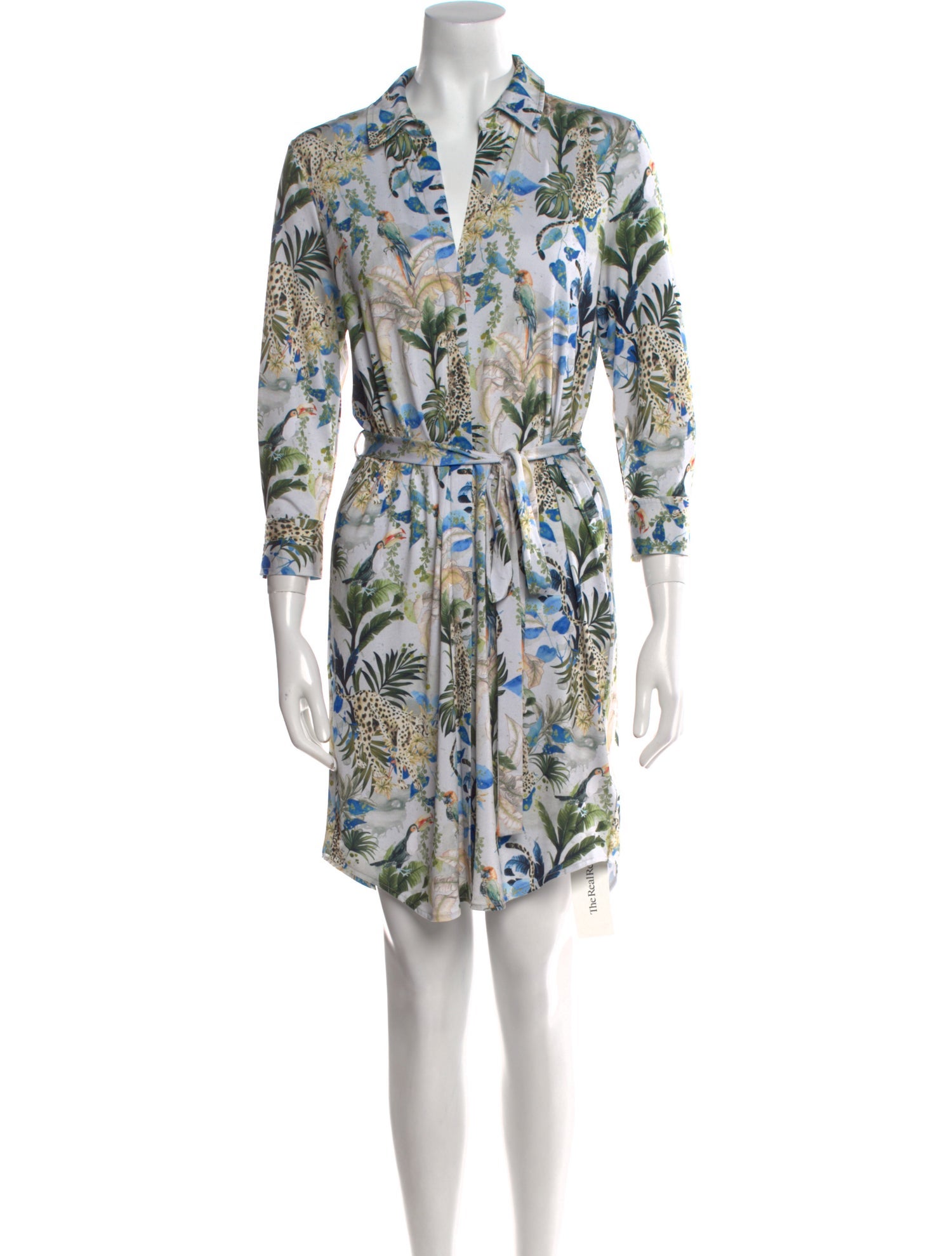 L'Agence Floral Print Mini Dress