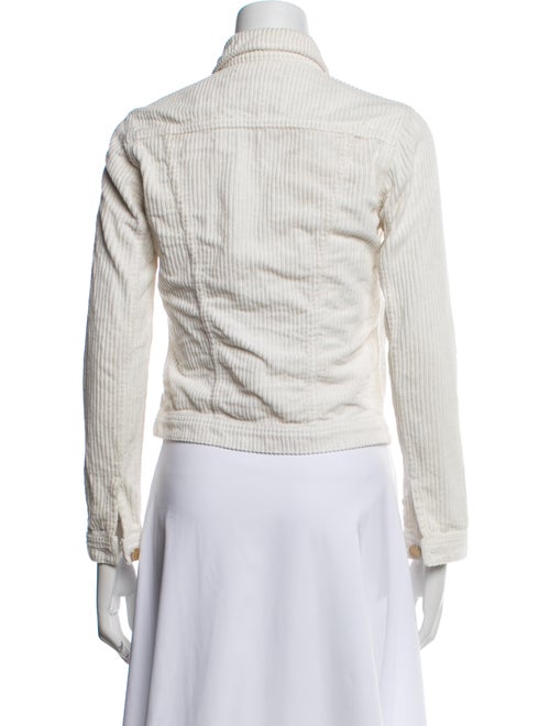 L'Agence Striped Denim Jacket