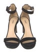 L'Agence Suede Chain-Link Accents Sandals