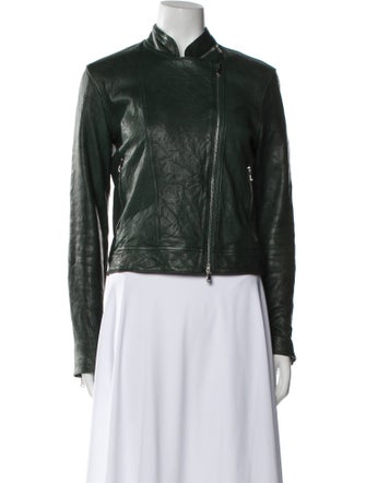 L'Agence Leather Biker Jacket