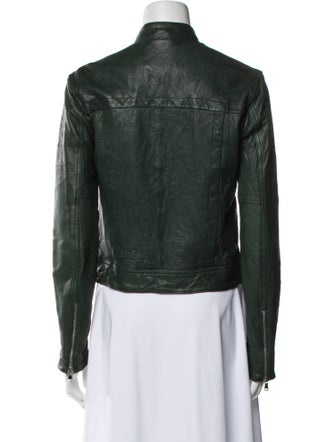 L'Agence Leather Biker Jacket