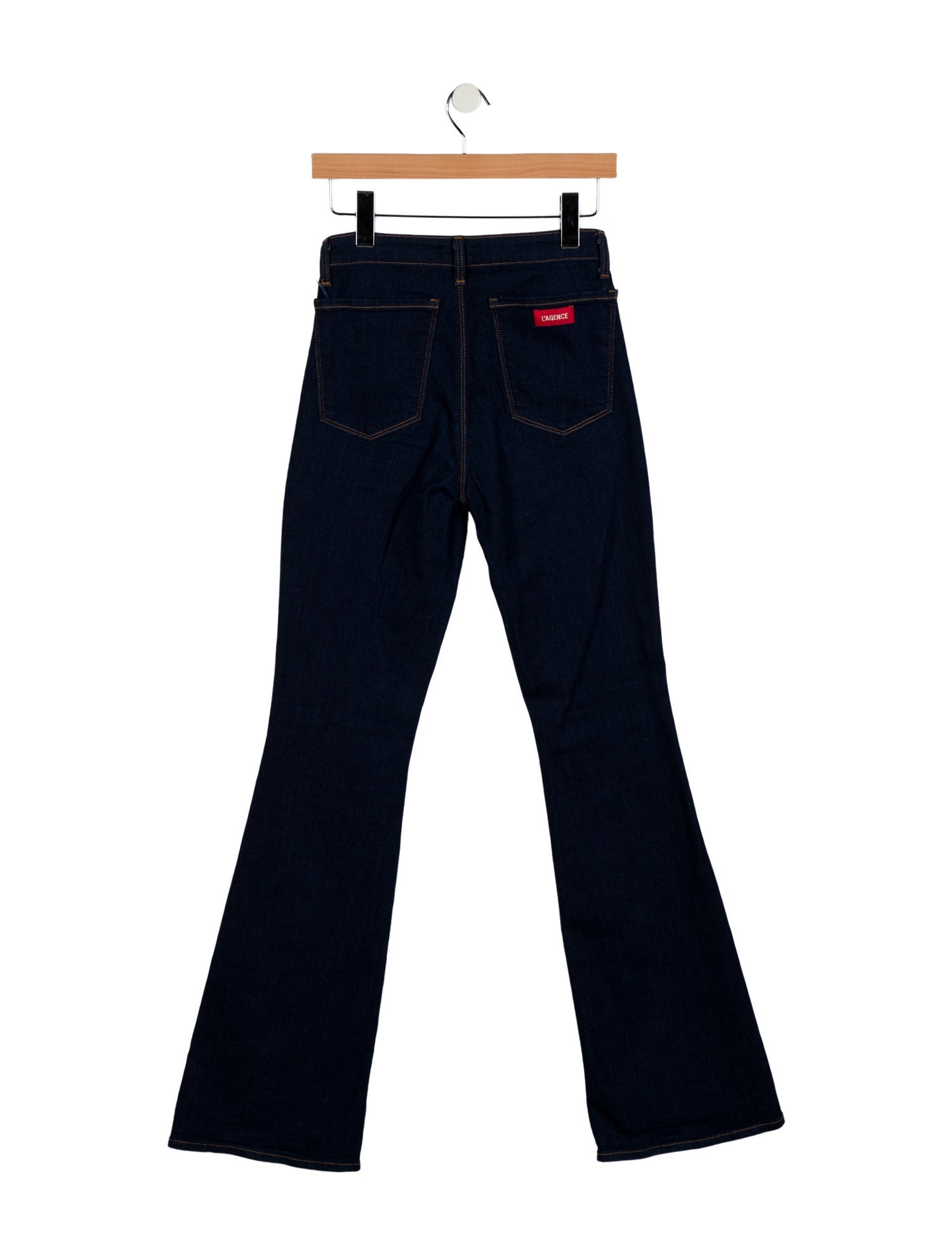 L'Agence Mid-Rise Wide Leg Jeans