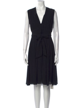 L'Agence V-Neck Mini Dress