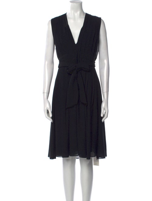 L'Agence V-Neck Mini Dress