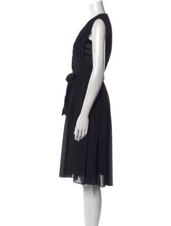 L'Agence V-Neck Mini Dress