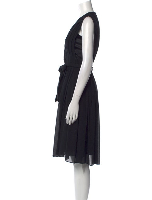 L'Agence V-Neck Mini Dress