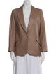 L'Agence Leather Blazer