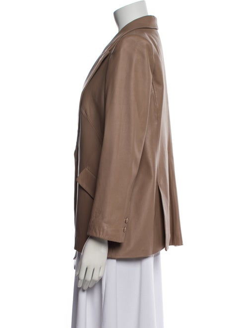 L'Agence Leather Blazer