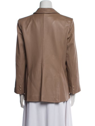 L'Agence Leather Blazer