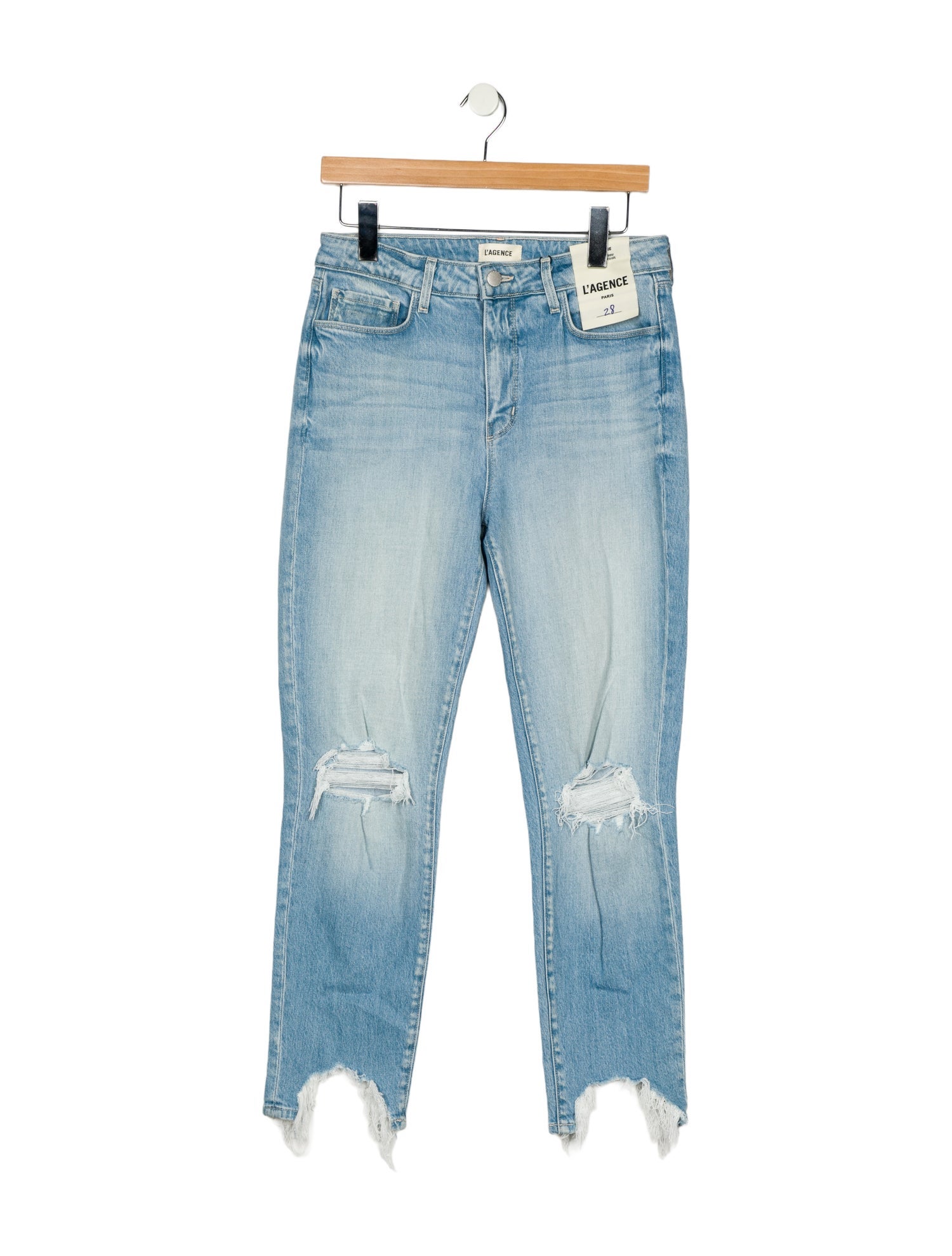 L'Agence High-Rise Straight Leg Jeans w/ Tags