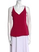 L'Agence Square Neckline Sleeveless Top
