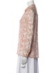 L'Agence Silk Printed Blouse