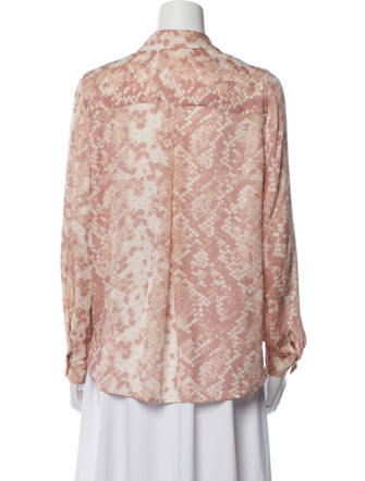 L'Agence Silk Printed Blouse