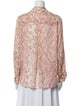 L'Agence Silk Printed Blouse