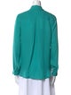 L'Agence Silk Long Sleeve Button-Up Top