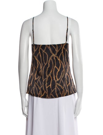 L'Agence Silk Printed Top