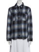L'Agence Wool Plaid Print Jacket