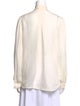 L'Agence Silk Long Sleeve Button-Up Top