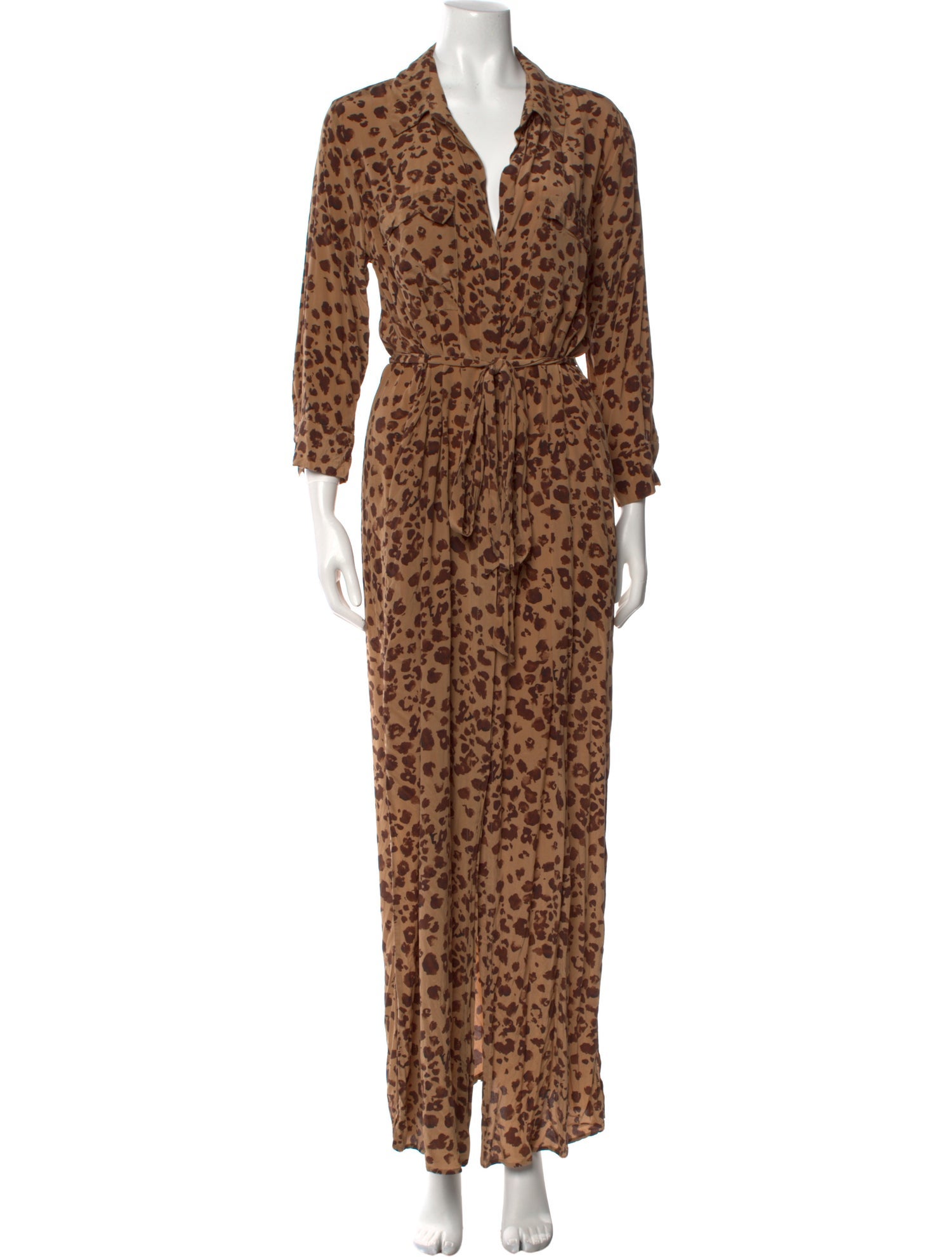 L'Agence Silk Long Dress