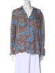 L'Agence Silk Printed Blouse