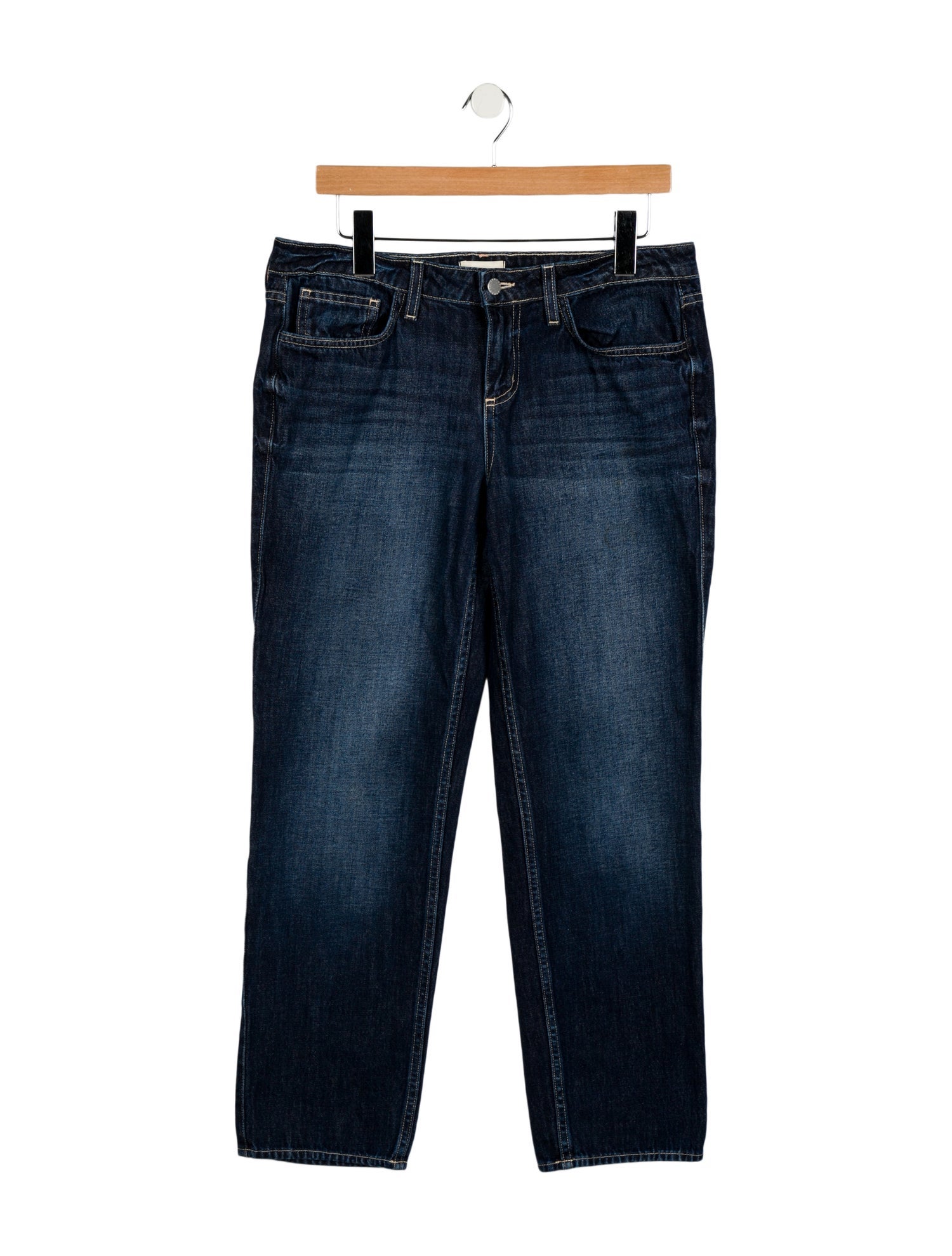 L'Agence Mid-Rise Straight Leg Jeans
