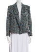 L'Agence Tweed Pattern Evening Jacket