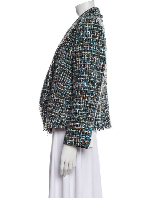 L'Agence Tweed Pattern Evening Jacket