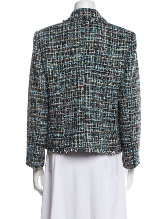 L'Agence Tweed Pattern Evening Jacket