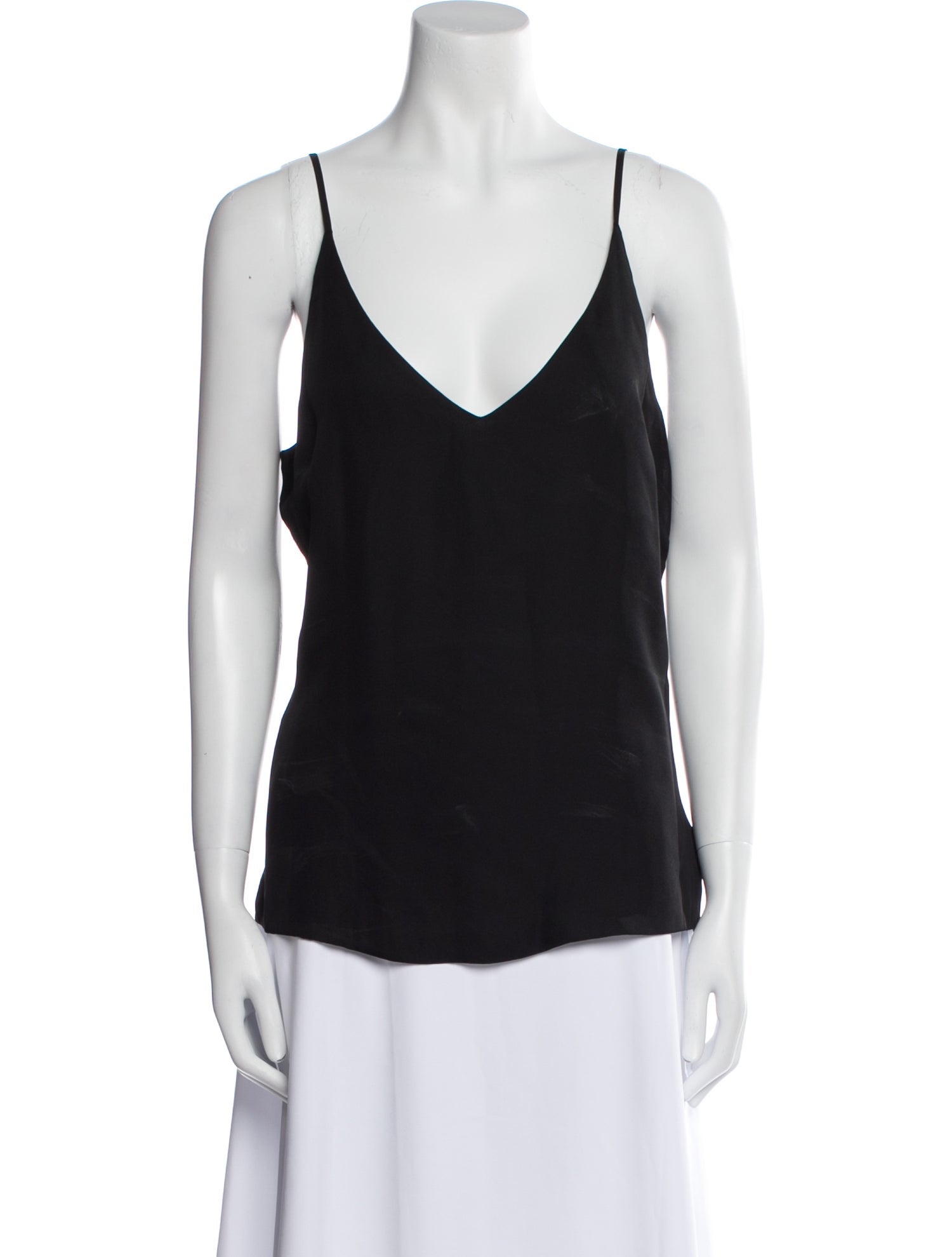 L'Agence Silk V-Neck Top