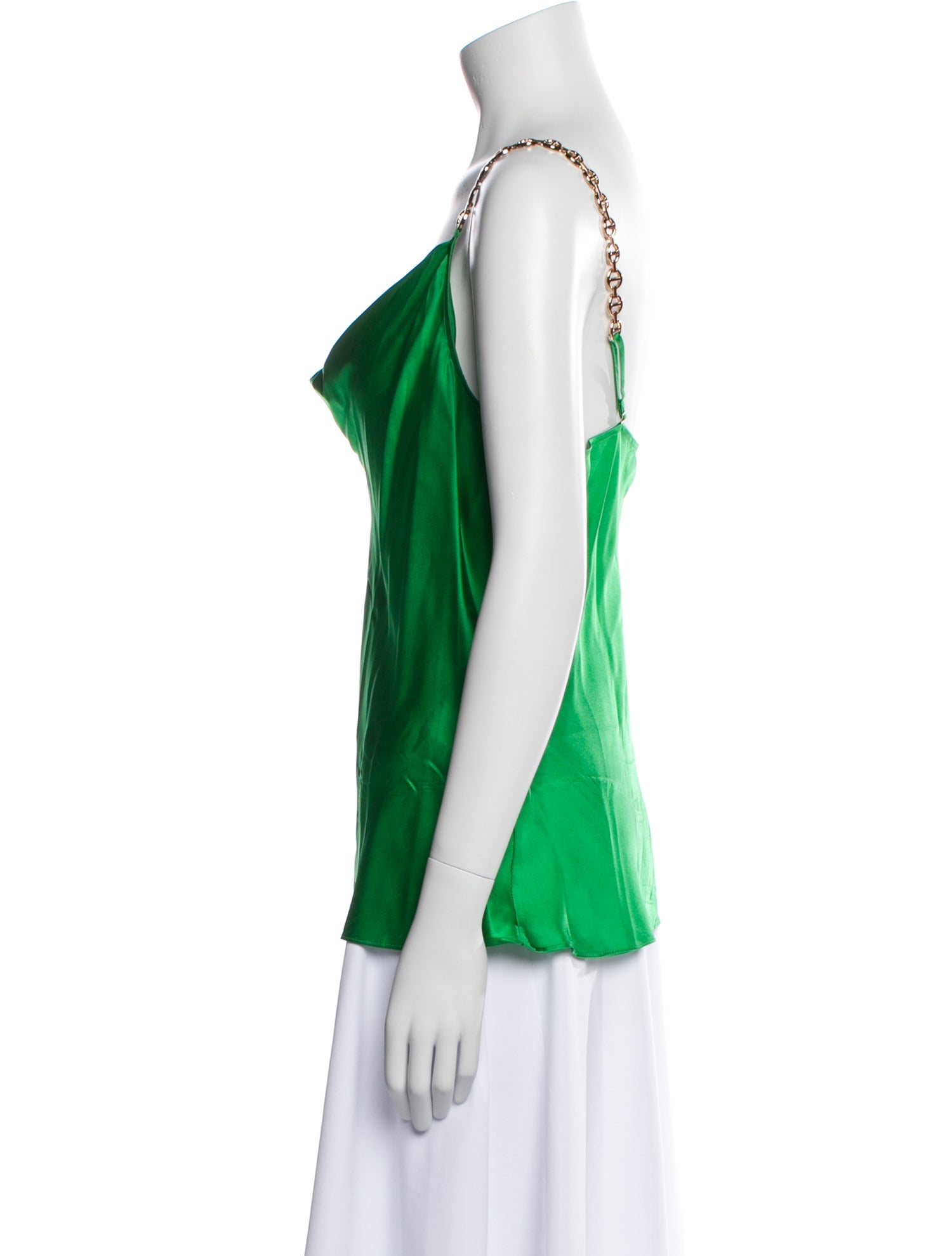 L'Agence Silk Cowl Neck Top