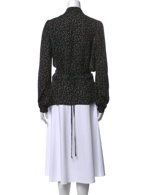 L'Agence Silk Polka Dot Print Blouse