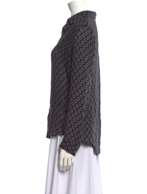 L'Agence Silk Printed Blouse