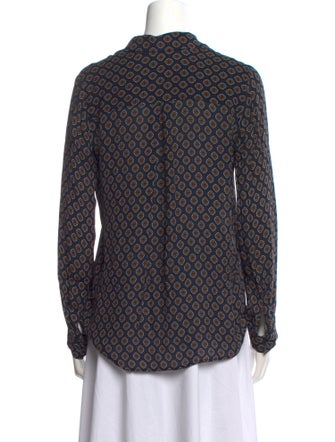 L'Agence Silk Printed Blouse