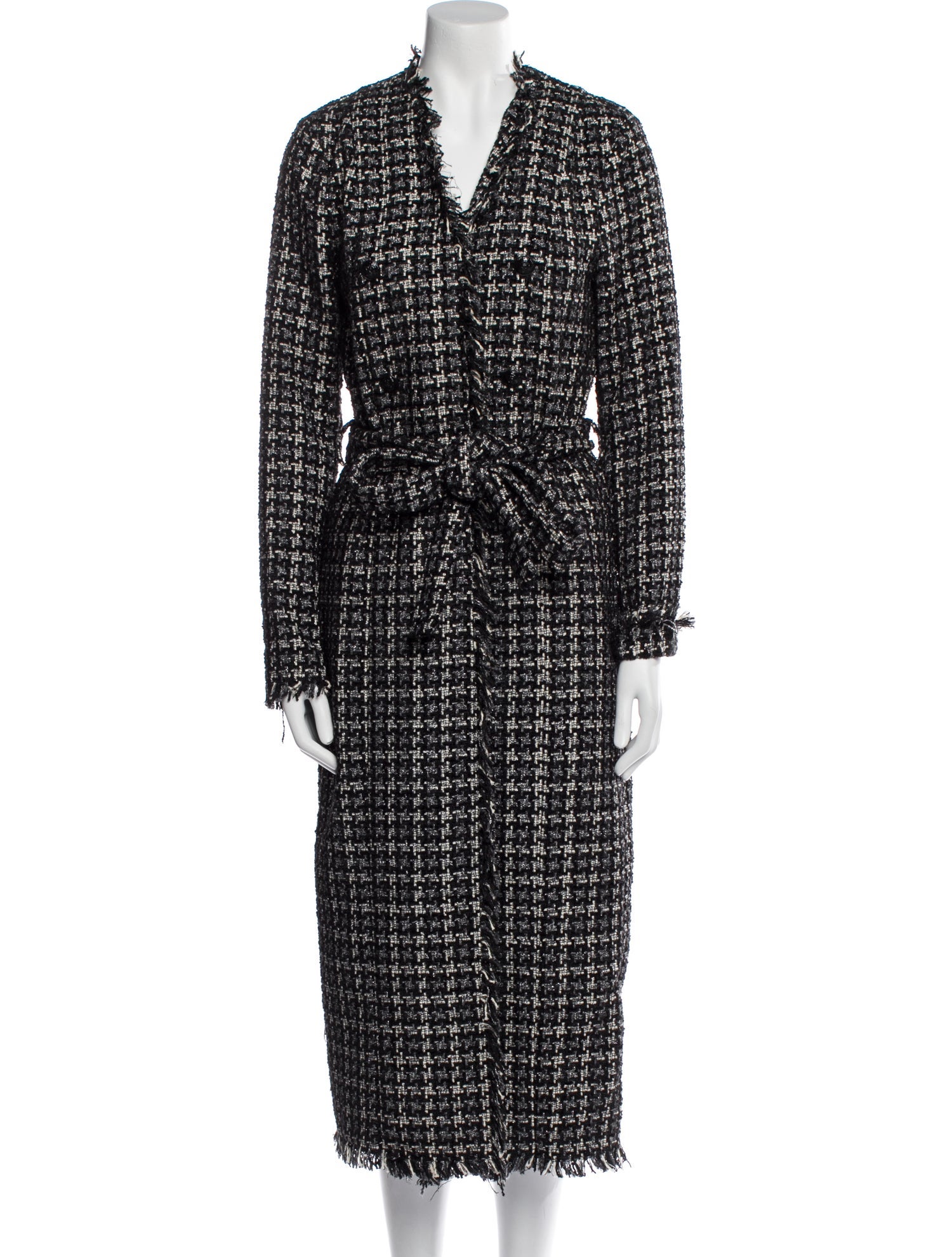 L'Agence Plaid Print Coat
