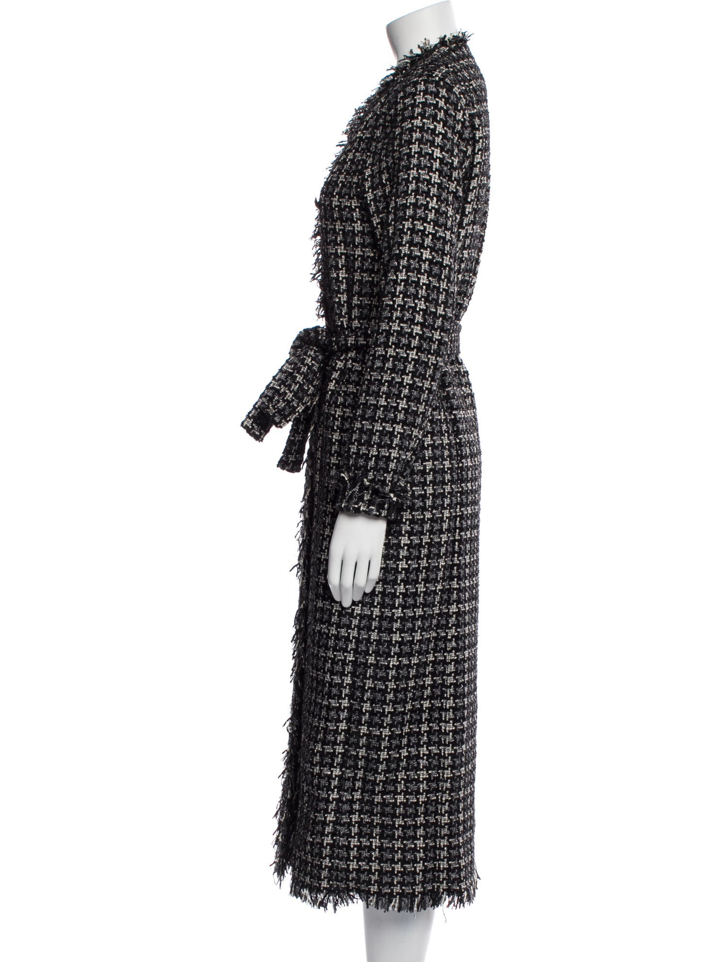 L'Agence Plaid Print Coat