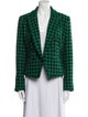 L'Agence Houndstooth Print Evening Jacket