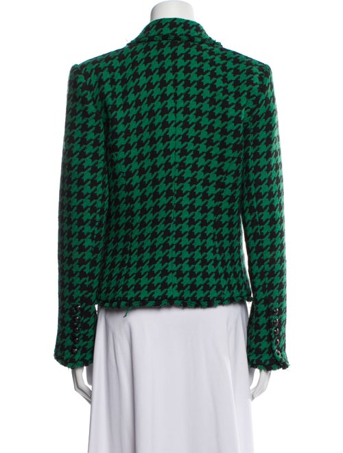 L'Agence Houndstooth Print Evening Jacket
