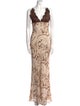 L'Agence Silk Long Dress