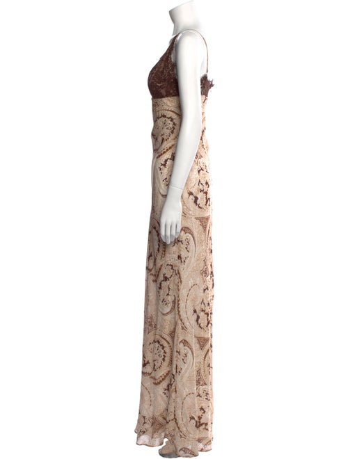 L'Agence Silk Long Dress