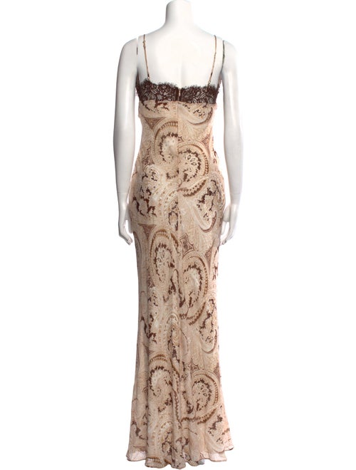 L'Agence Silk Long Dress