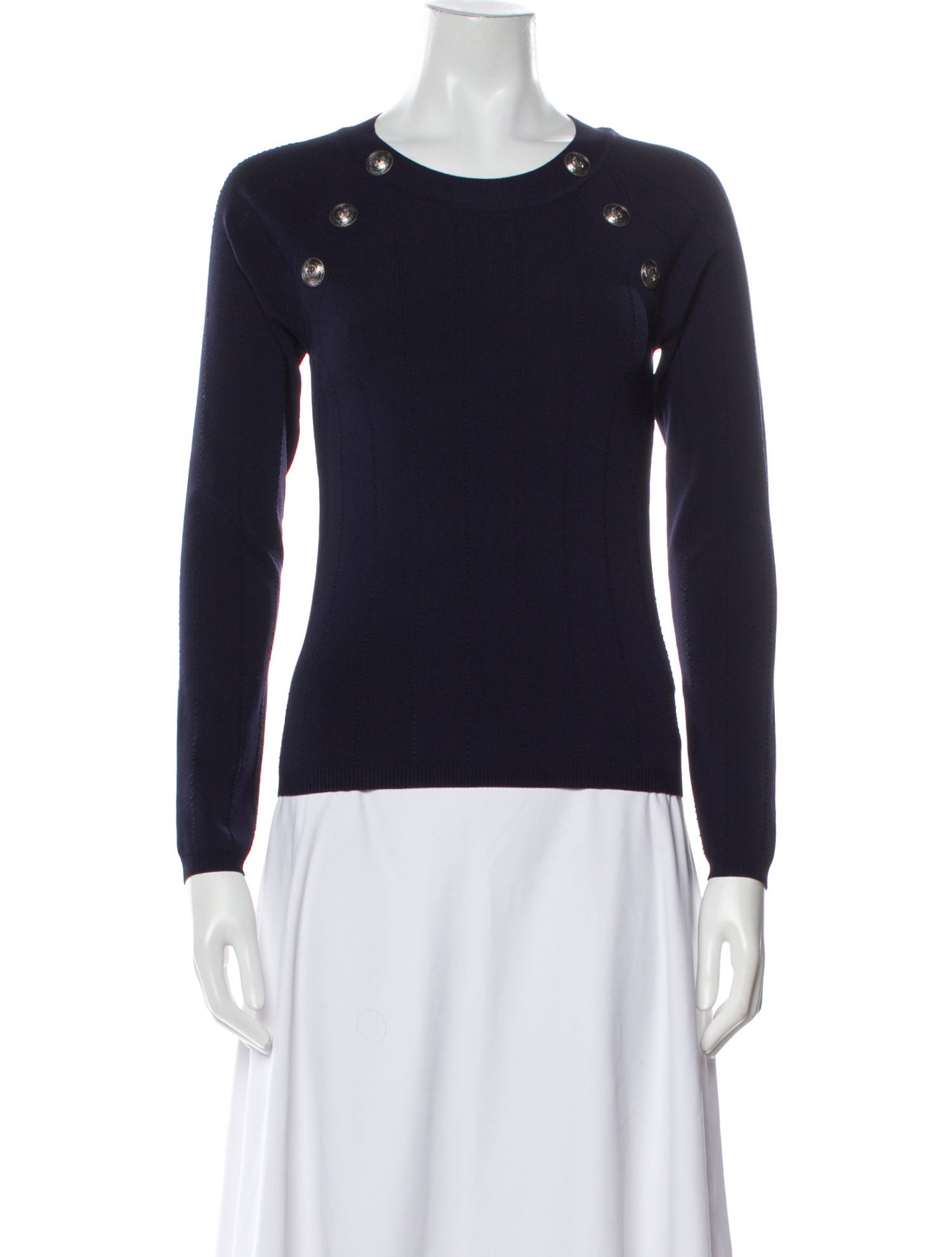 L'Agence Crew Neck Long Sleeve Top