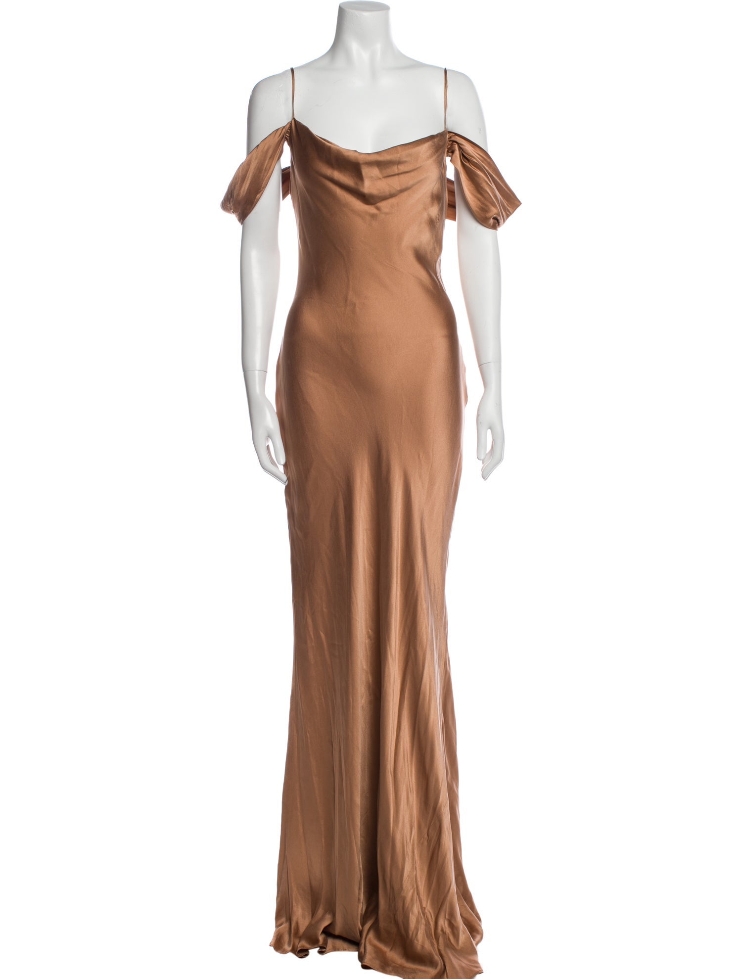 L'Agence Silk Long Dress