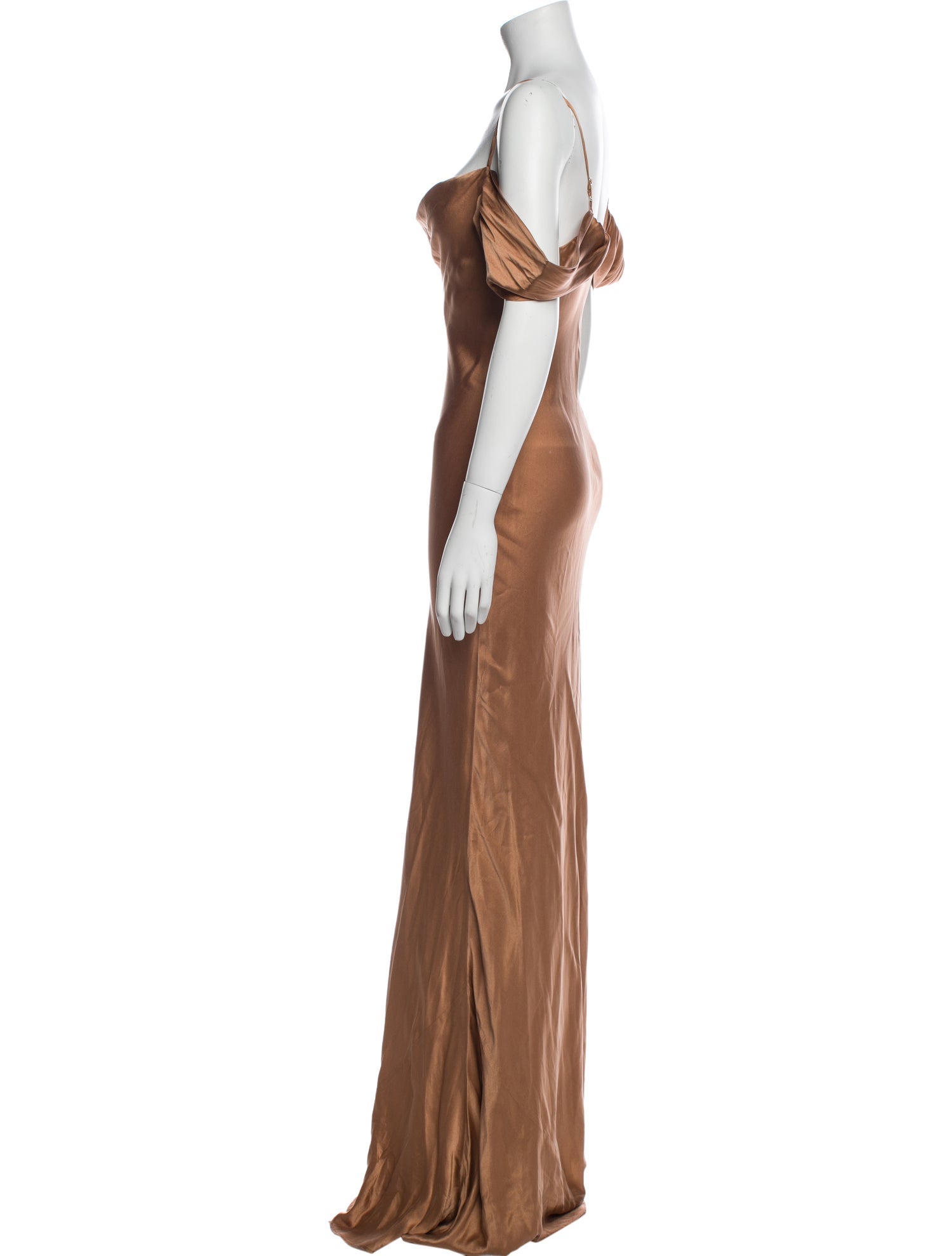 L'Agence Silk Long Dress