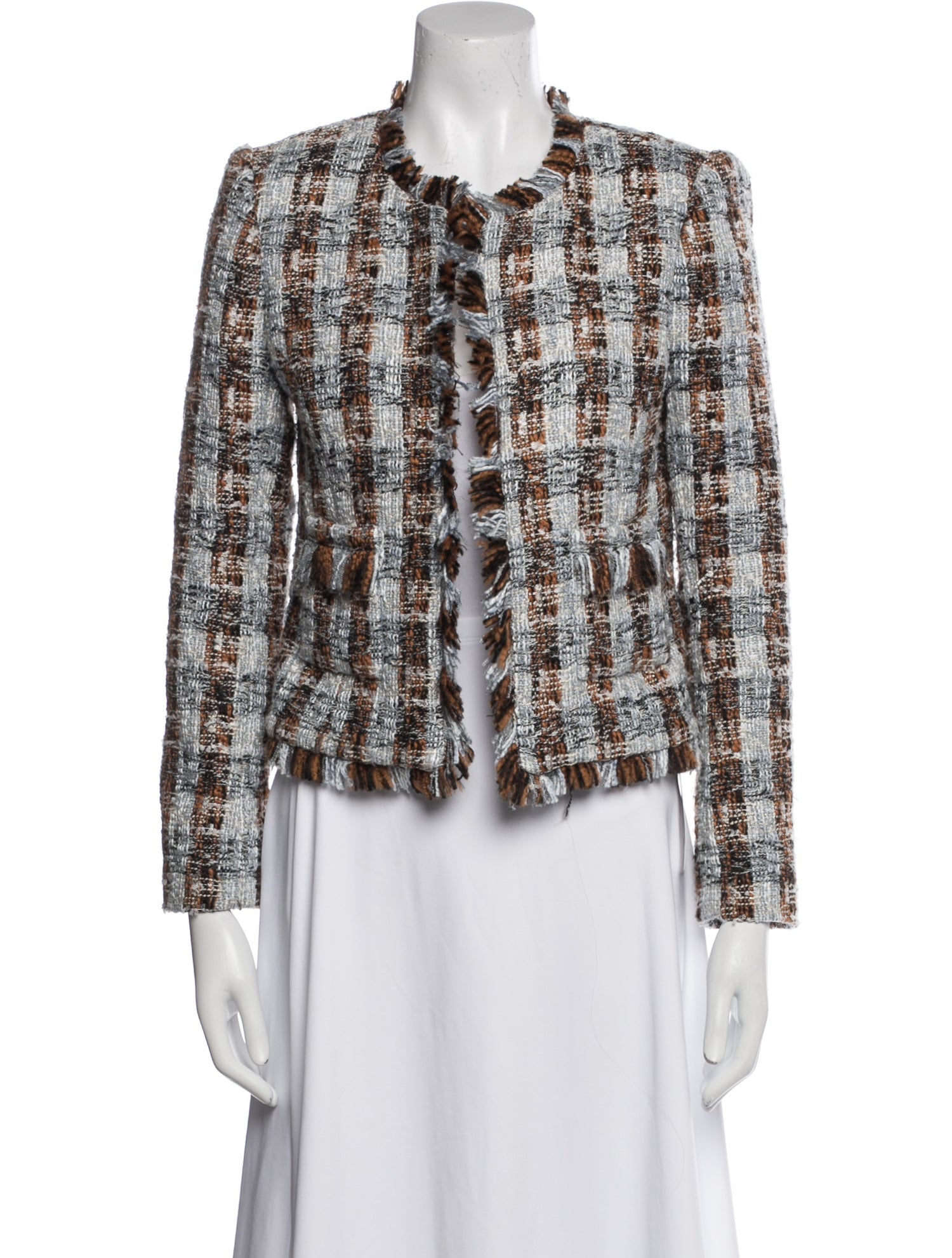 L'Agence Tweed Pattern Jacket