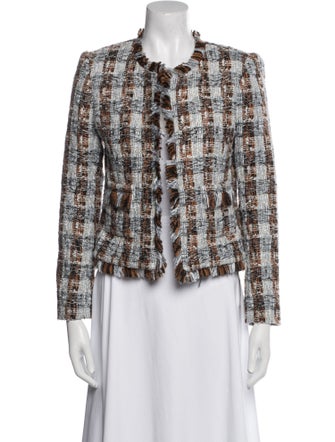 L'Agence Tweed Pattern Jacket