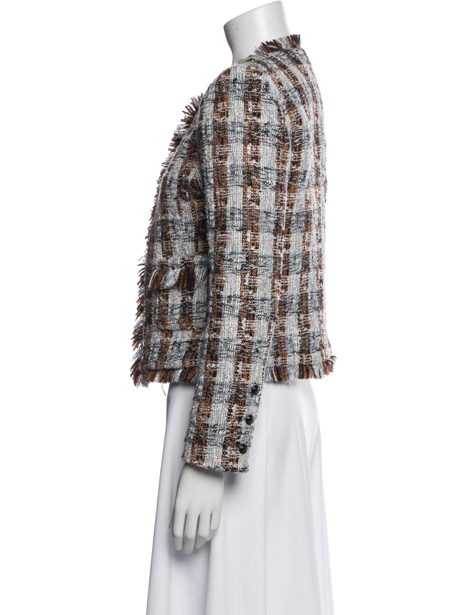 L'Agence Tweed Pattern Jacket