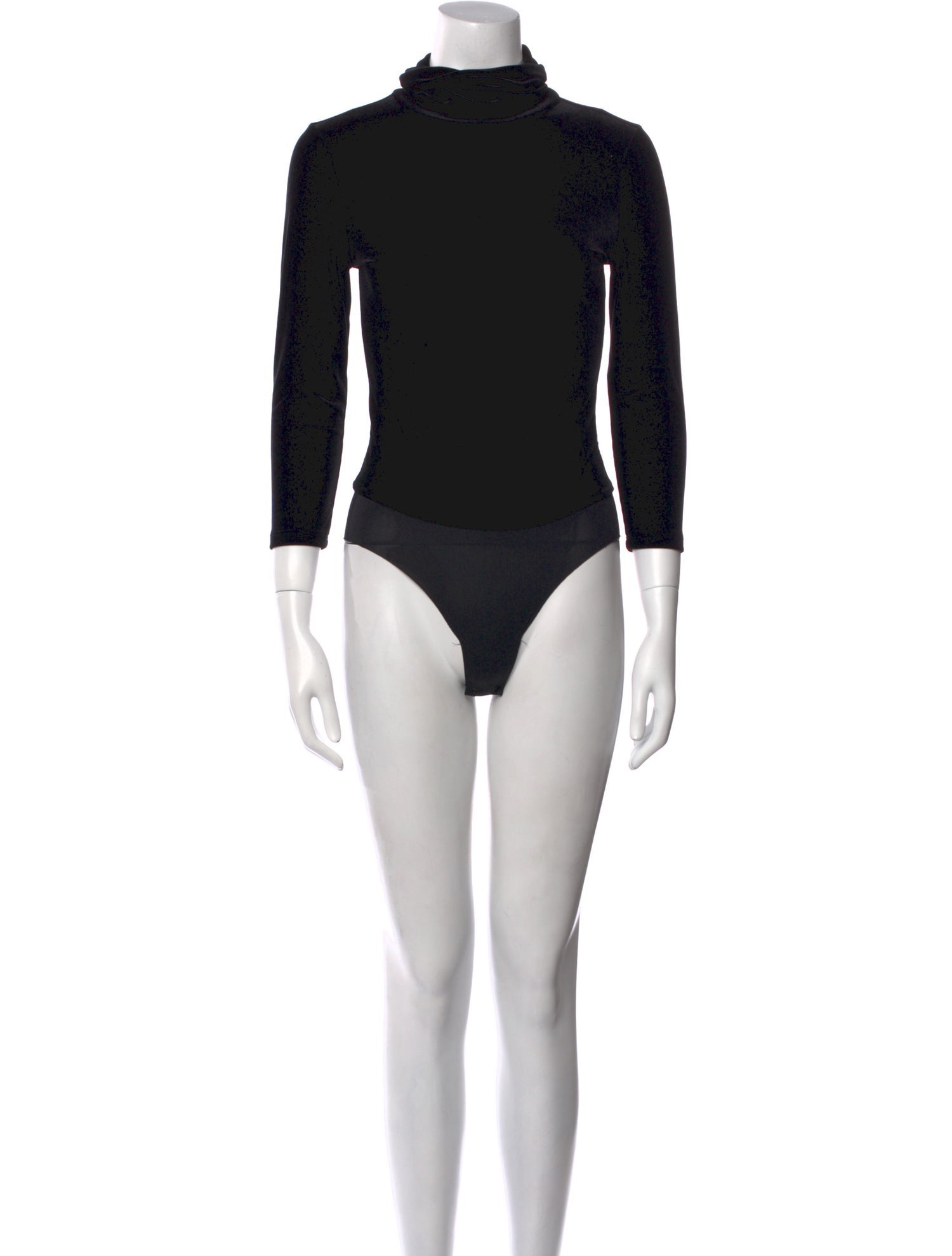 L'Agence Silk Turtleneck Bodysuit