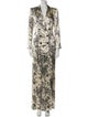 L'Agence Silk Printed Pantsuit